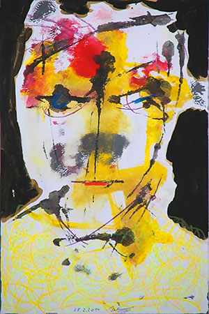 Paul Böckelmann: „präzise“, 28.02.2014 | Acryl, Tusche auf Papier | 30 x 20 cm