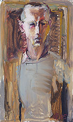 Uwe Peschel – Selbst (2005 ÖL/Sperrholz ca. 47 x 79 cm)