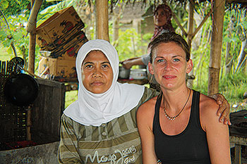 Sabine Schubert in Lombok, Indonesien, März 2011, 30,5 x 45cm